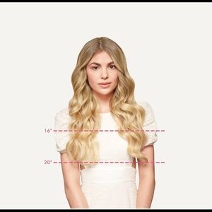 16" Dirty Blonde 100% remy human hair Clip Ins.